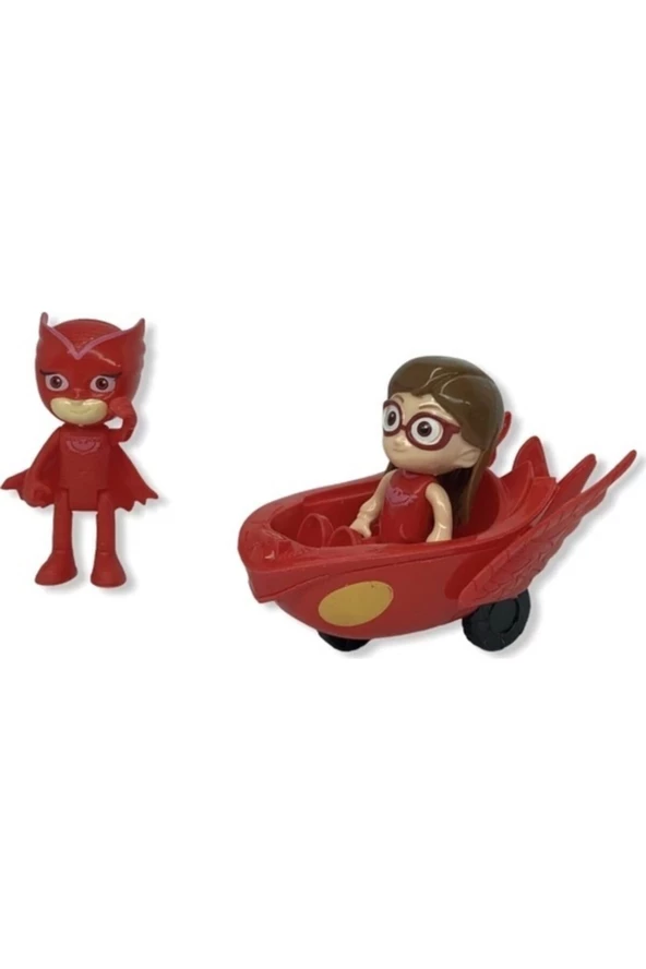 2 Figürlü Baykuş Kız Arabalı Set Pijamaskeliler - Resim 2