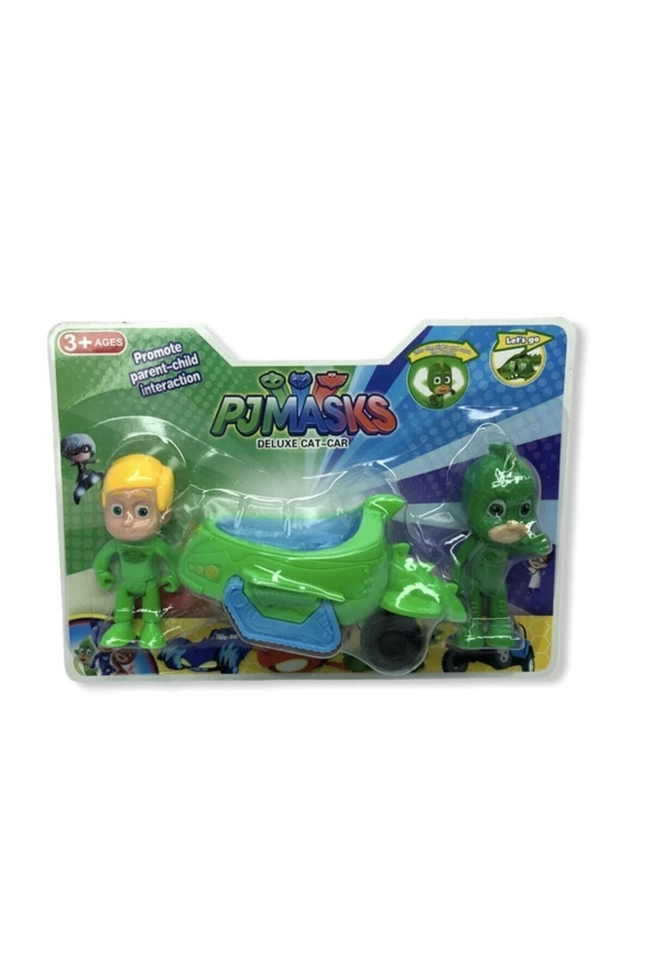 2 Figürlü Kertenkele  Arabalı Set Pijamaskeliler - 4