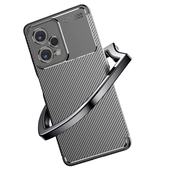 Vendas Xiaomi Redmi Note 12 Pro 5G Uyumlu Deep Dizayn Auto Focus Tasarımlı Karbon Dizayn Kılıf - 7