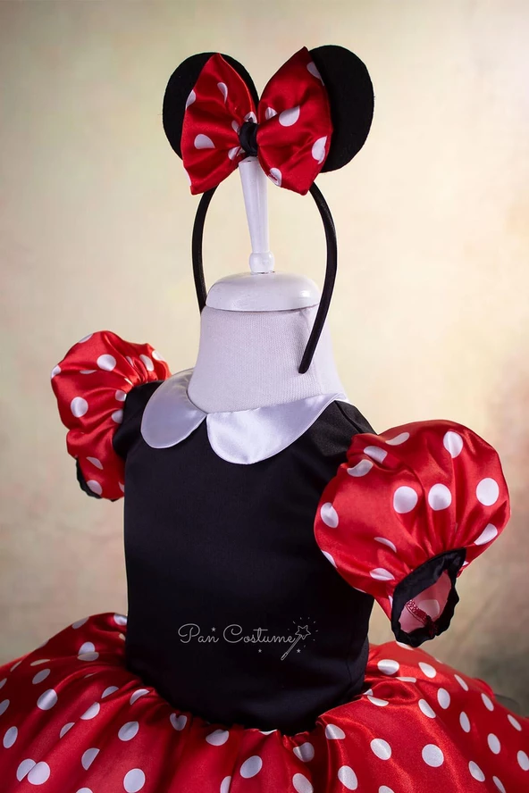 Minnie Mouse Kız Çocuk Kostümü - 6