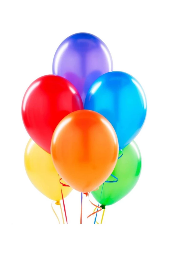 Karışık Renkli Metalik Süsleme ve Parti Balonu 12 Inch 40 Adet - 4