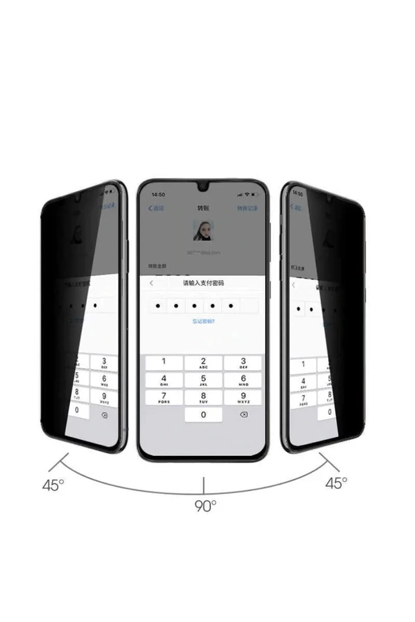 Samsung A30 Uyumlu Hayalet Ekran Gizli Tam Kaplayan Kırılmaz Cam Seramik Ekran Koruyucu Film - 4