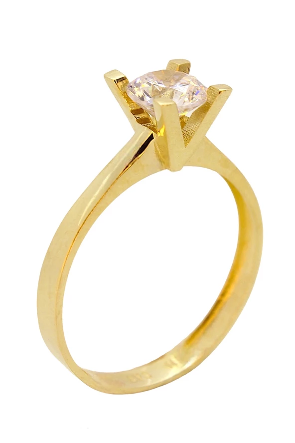 Cigold Tektaş Yüzük 14 Ayar Altın 1,46 Gr OA-C11601028662 - 2