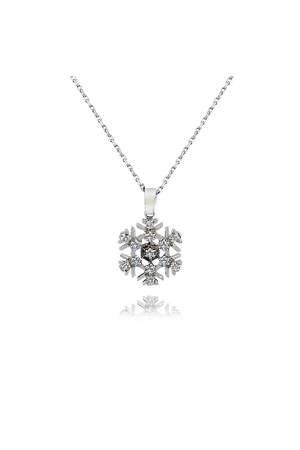 Cigold 14 Ayar Pırlanta Kolye OA-PKOL900017