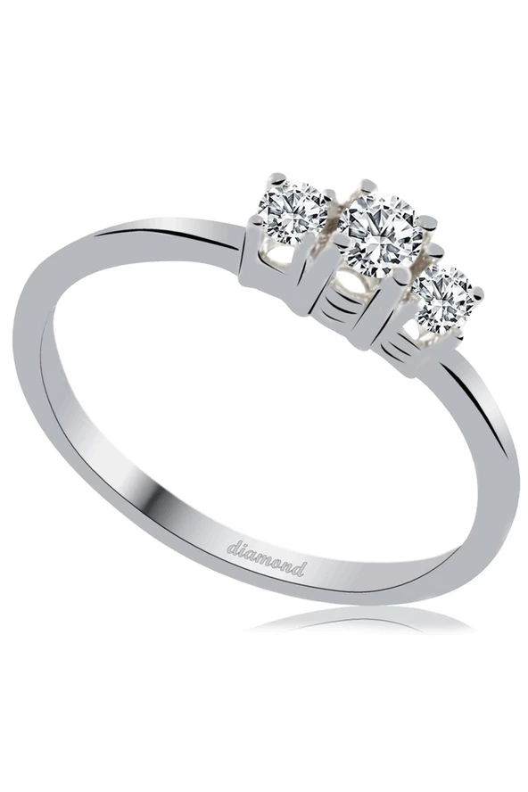 Cigold 18 Ayar Tria Pırlanta Yüzük OA-PYZK9000028 ürün görseli 1