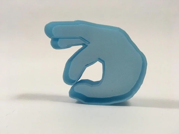 Tamam OK El Emojisi Kurabiye Kek Kalıbı Kalıp Organik Plastikten