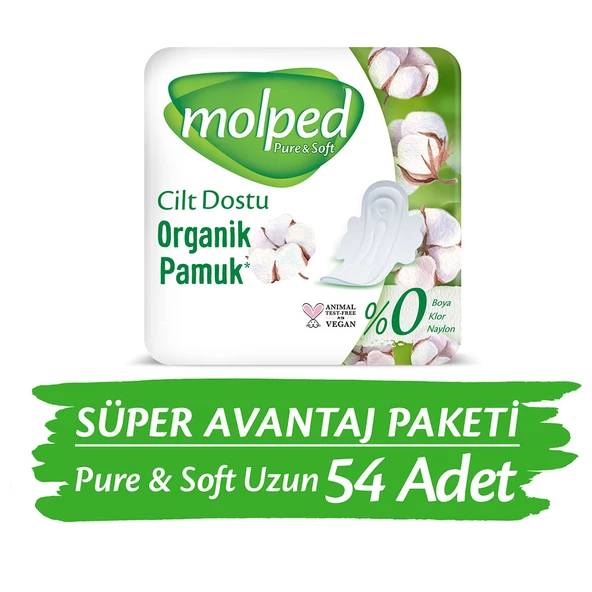 Molped Pure&Soft Uzun Süper Avantaj Paketi 54 Adet