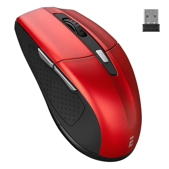 Everest SM-861 Usb Kırmızı 800/1200/1600dpi Süper Sessiz Kablosuz Mouse 23866
