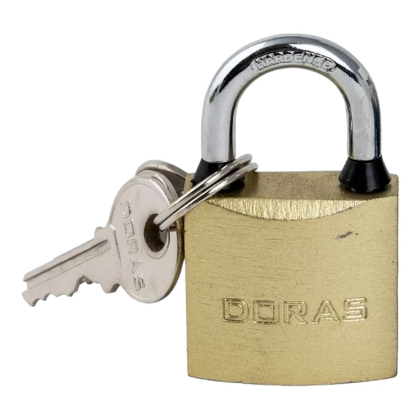 DORAS Asma Kilit 25 Mm.Döküm Sarı-1325B