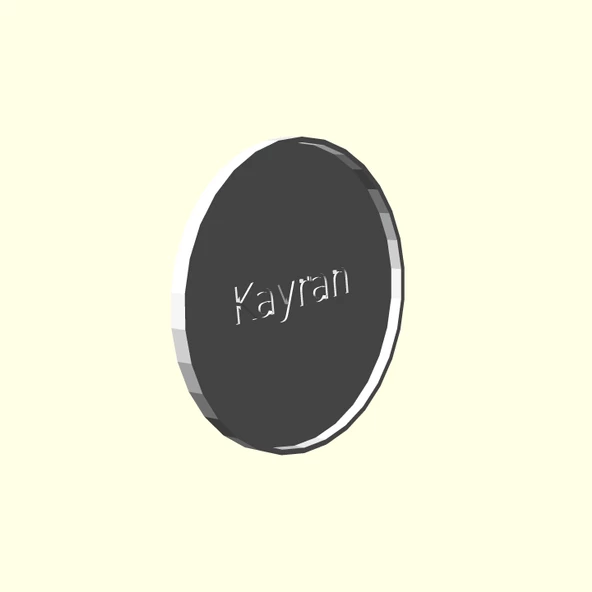 Kayran Kişiye Özel Üretim Bardak Altı Altlığı Sevgiliye Eşe Hediyelik Tag Askı Organik Plastikten - 8