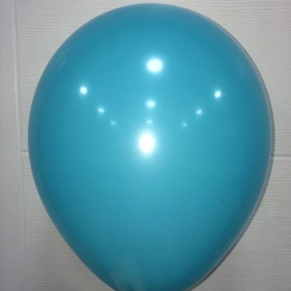 12" İç Mekan Dekorasyon Balonu Turkuaz - 100 Adet