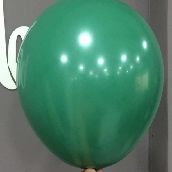12" İç Mekan Dekorasyon Balonu Koyu Yeşil - 100 Adet