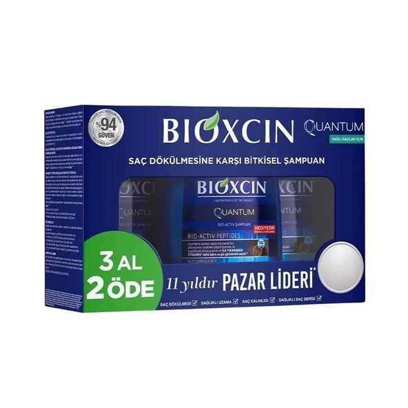 Bioxcin Quantum Şampuan Oily 3x300ml