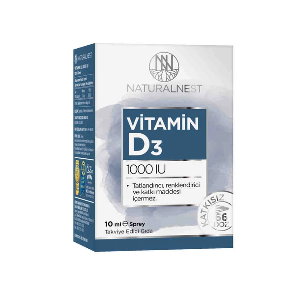 Naturalnest Vitamin D3 1000ıu Spray 10ml