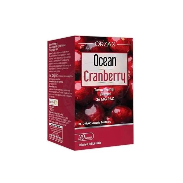 Ocean Cranberry Extract 36mg PAC 30 Kapsül