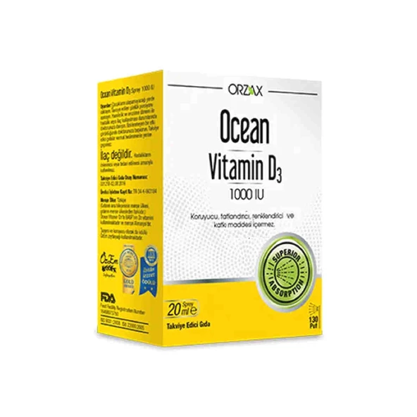 Ocean Vitamin D3 1000IU Sprey 20ml