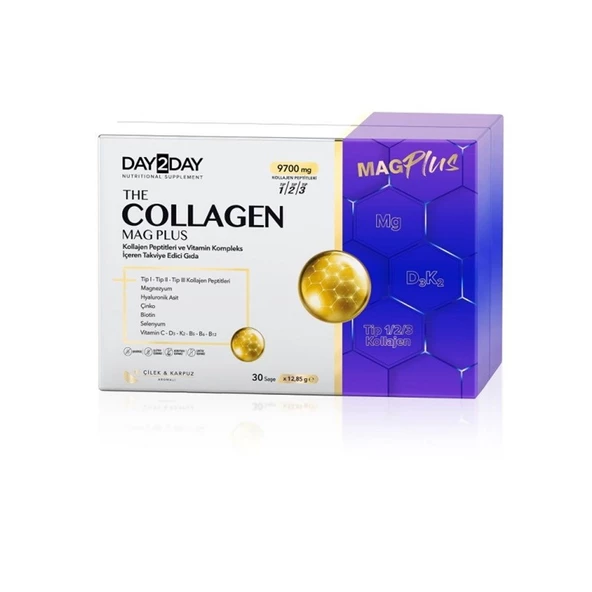 Day2Day The Collagen Mag Plus 12.85g x 30 Saşe Çilek Karpuz Aromalı