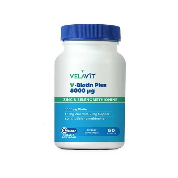 Velavit V-Biotin Plus 5000ug 60 Tablet