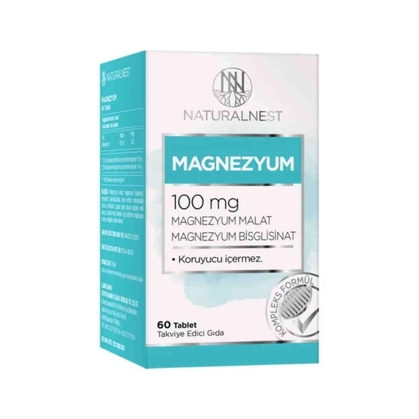 Naturalnest Magnesium 100mg 60 Tablet