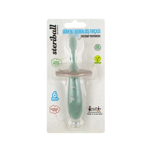 Steriball Safe Baby Tootbrush Yeşil 6+ay