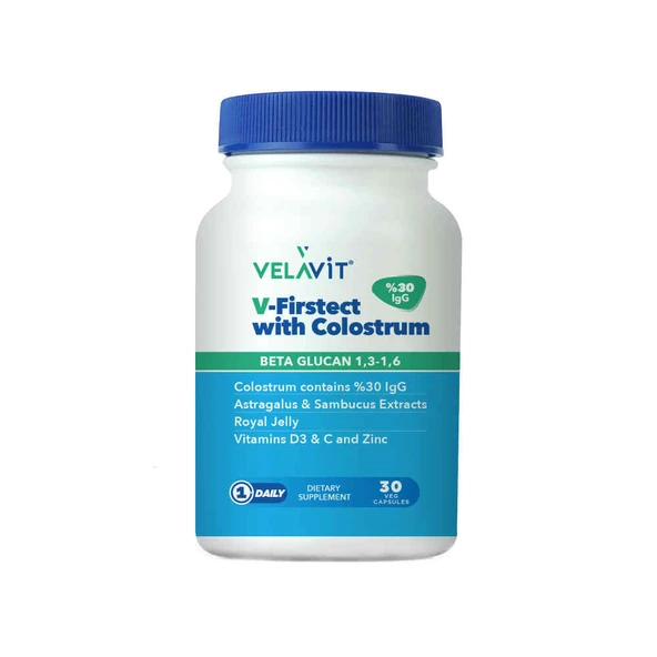 Velavit V-Firstect With Colostrum 30 Kapsül