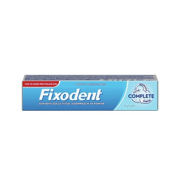 Fixodent Complete Ferah Protez Yapıştırıcı Krem 47g
