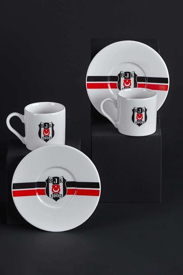 LİSANSLI BEŞİKTAŞ 2Lİ PORSELEN FİNCAN TAKIMI