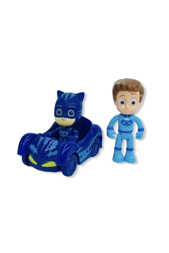 2 Figürlü Arabalı Set Pijamaskeliler ürün görseli
