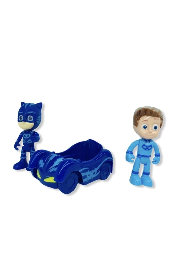 2 Figürlü Arabalı Set Pijamaskeliler - Resim 2