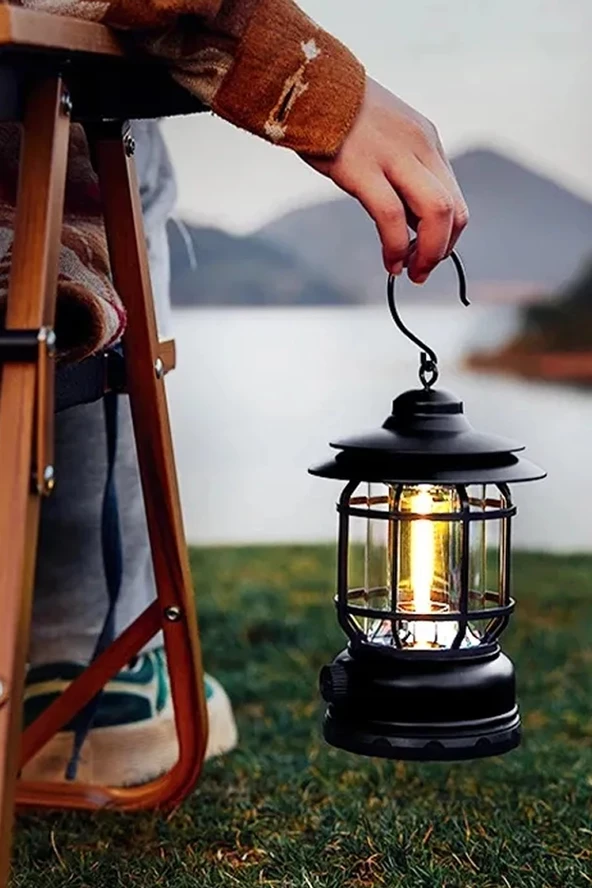 EFSANE KAMP - Nostaljik Led Lamba - Kamp Lambası - Pilli - 2