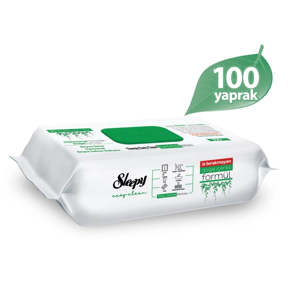 Sleepy Easy Clean Yüzey Temizlik Havlusu&Mendili 100+2x15 (130 Yaprak) - 2