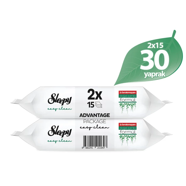 Sleepy Easy Clean Yüzey Temizlik Havlusu&Mendili 100+2x15 (130 Yaprak) - 3