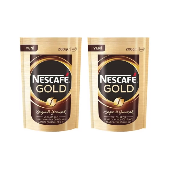 Nescafe Gold Hazır Kahve 200 Gr X 2 Adet