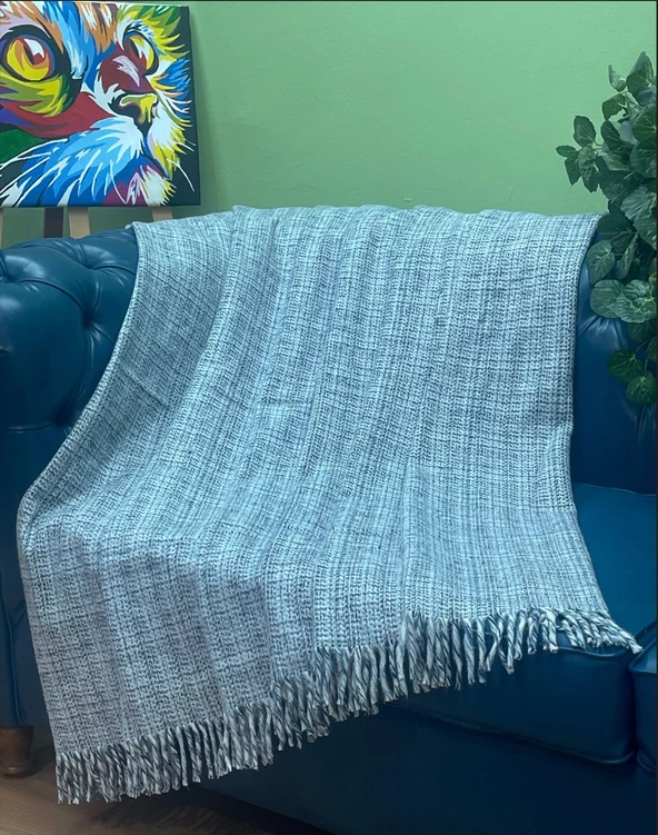 Komfort Home Tek Kişilik Pamuklu Skoç Kırık Desen Tv Battaniyesi 150x200 CM - 2