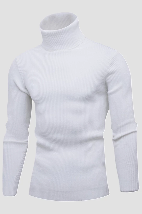 Unisex 5’li Hazır Paket Balıkçı Yaka Kaşkorse Slimfit Boğazlı Kazak - 3