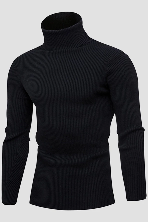 Unisex 5’li Hazır Paket Balıkçı Yaka Kaşkorse Slimfit Boğazlı Kazak - 2