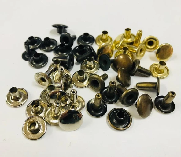 Perçin Rivet 75 no 12mm 25 Takım (Leathercraft, Deri Hobi)