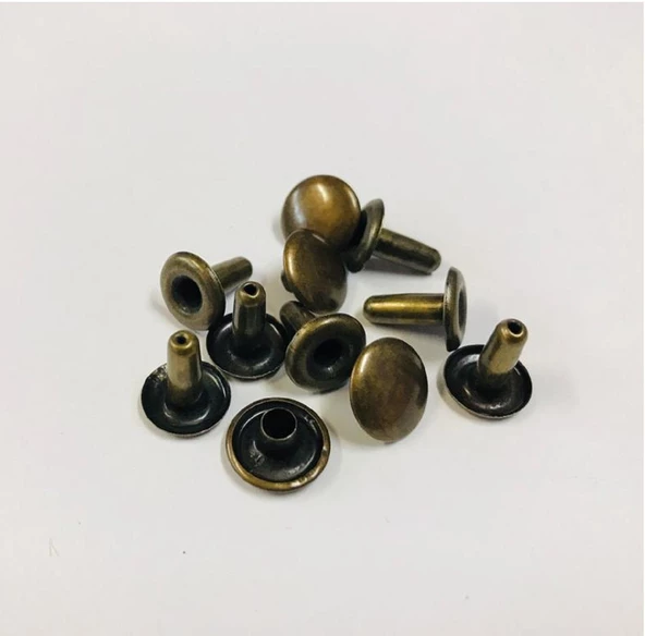 Perçin Rivet 75 no 12mm 25 Takım (Leathercraft, Deri Hobi) - 7