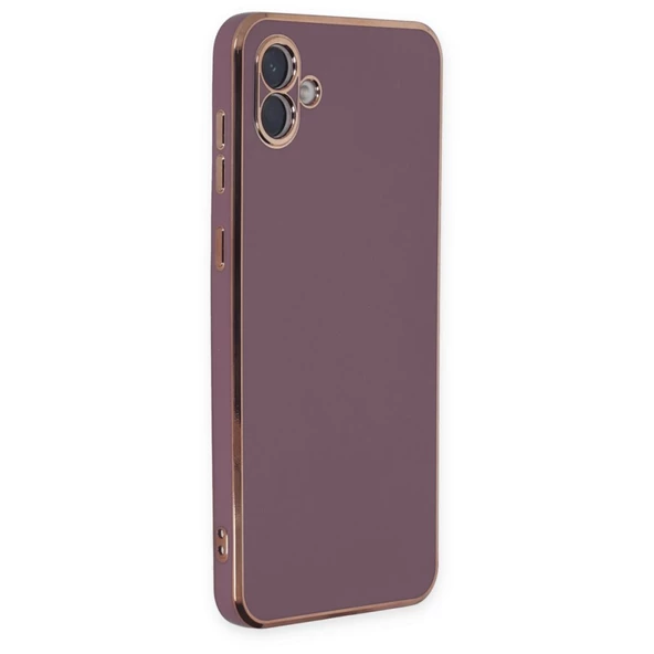 Samsung Galaxy A04E Kılıf Luxury Seri Kamera Korumalı Silikon Kapak - 5