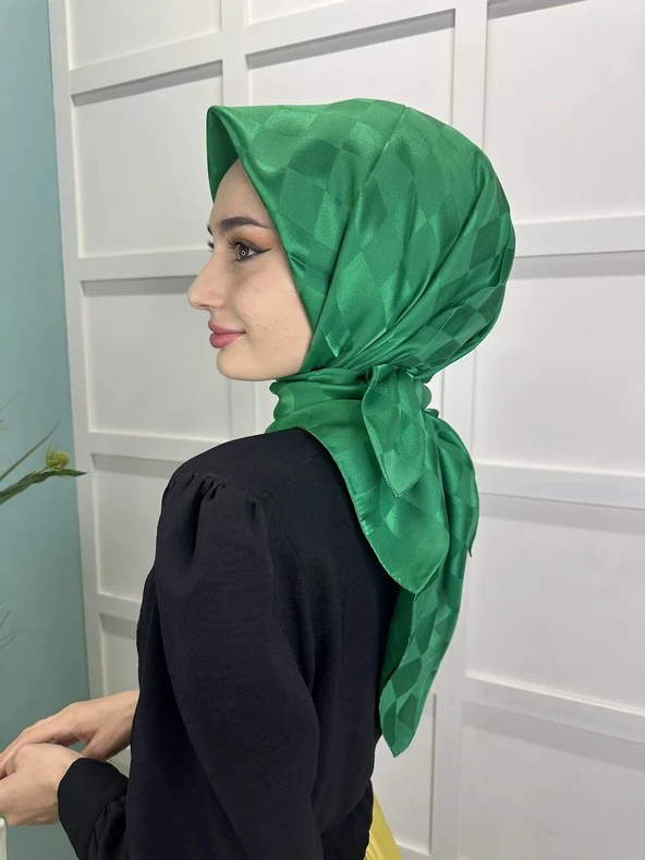 Siyane Scarf Dama Desen Jakarlı Eşarp 00948  BENETTON - 4