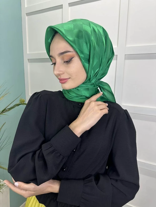 Siyane Scarf Dama Desen Jakarlı Eşarp 00948  BENETTON - 3