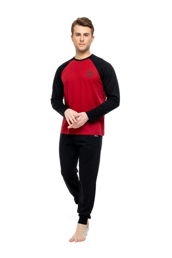 Mod Collection 3896 Erkek Yuvarlak Yaka Pijama Takımı