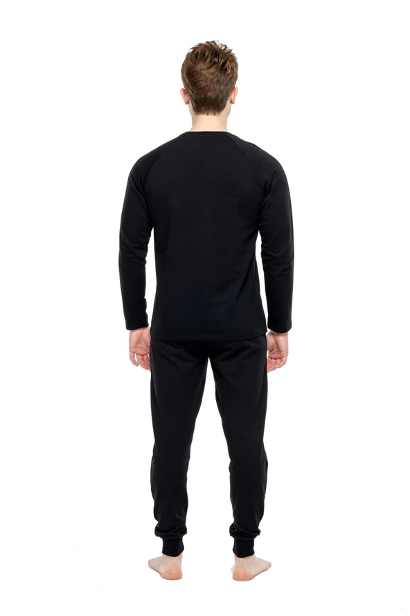 Mod Collection 3930 Erkek Yuvarlak Yaka Pijama Takımı - 4