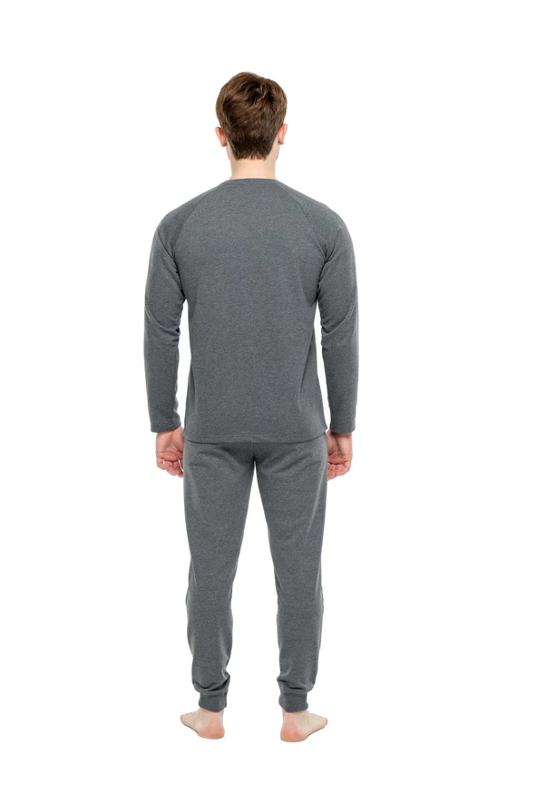 Mod Collection 3930 Erkek Yuvarlak Yaka Pijama Takımı - 2
