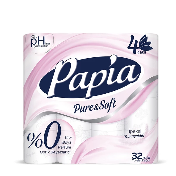 Papia Pure & Soft Tuvalet Kağıdı 32'li