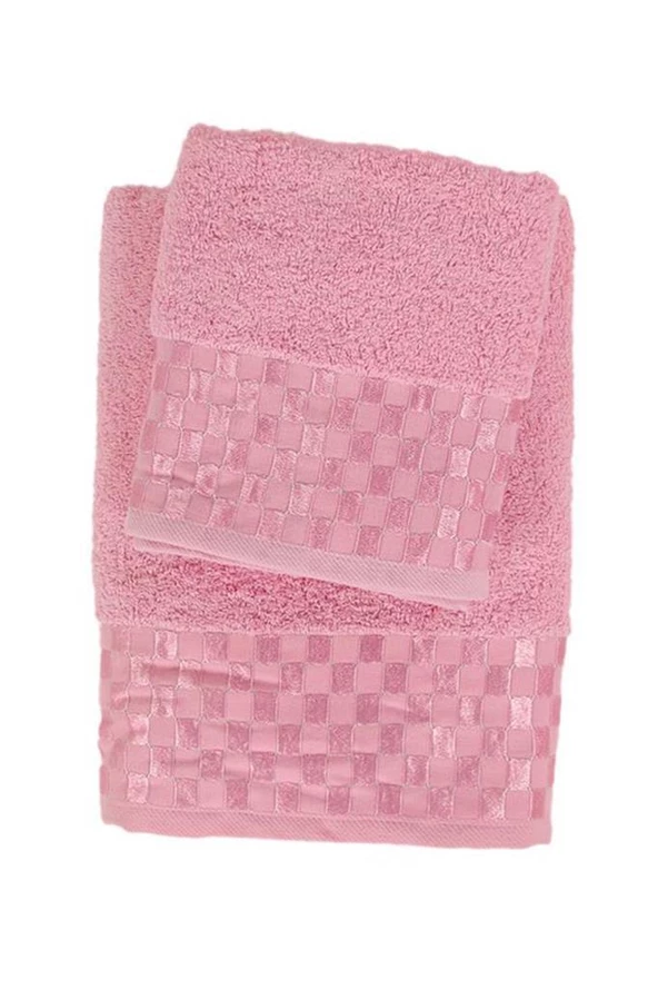 Bambu Soft Dama Desenliı Banyo Havlu Takımı 6 Renk - 10