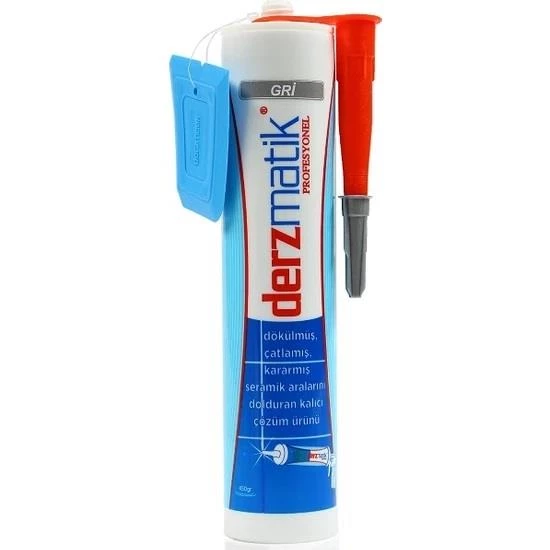 Derzmatik Profesyonel Derz Silikon Kartuş 450gr Renk Seçenekli - 6