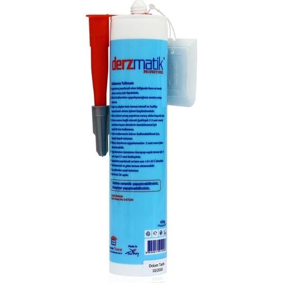 Derzmatik Profesyonel Derz Silikon Kartuş 450gr Renk Seçenekli - 5
