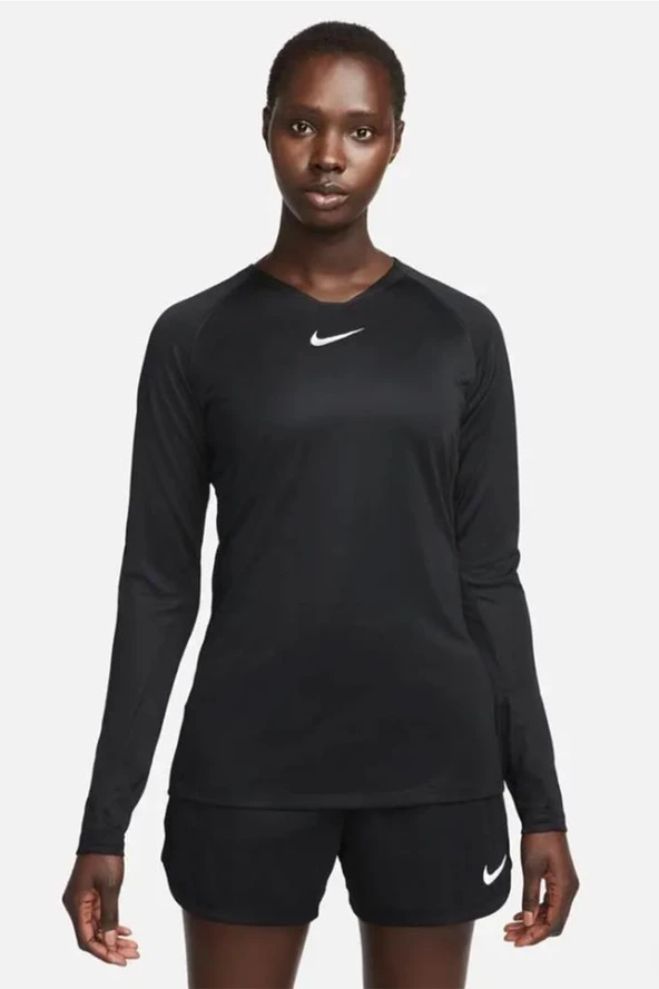 Nike  Dri-Fit Park First Layer AV2610-010 Siyah Kadın Uzun Kollu Tişört