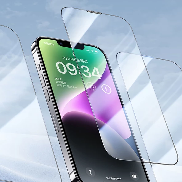 Vendas iPhone 14 Plus Uyumlu Hidrofobik Warrior Hardness Oleofobik Cam Ekran Koruyucu 2 Adet - 3